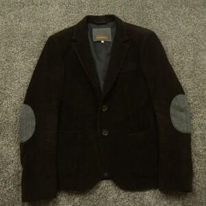Imperial Blazer Men's 42 Corduroy Brown Elbow Patch Italy Sport Coat‎ Academia